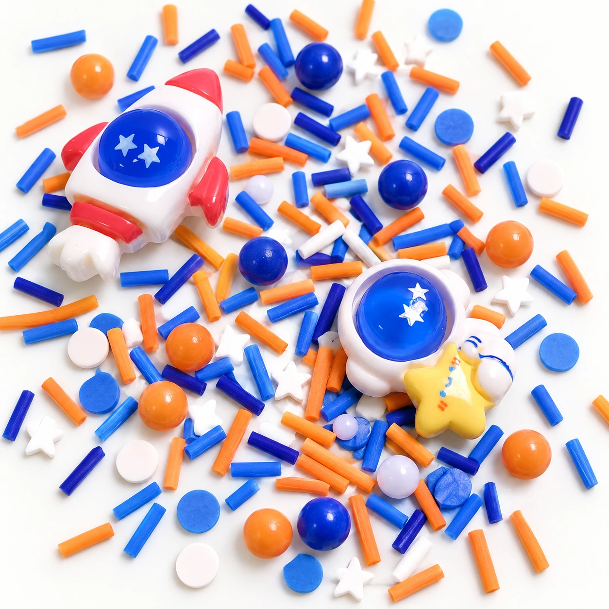 Detail visualization of astronaut & blue sprinkle filler mix, SLM680