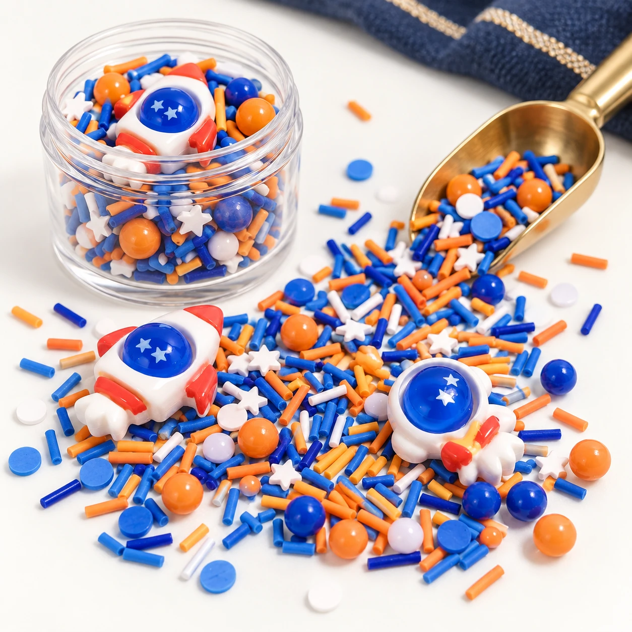 Astronaut & Blue Sprinkle Filler Mix in a slime-workspace concept, SLM680