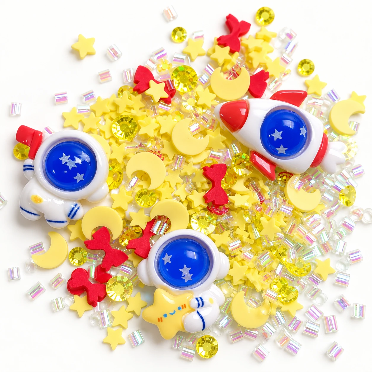 Detail visualization of astronaut & yellow star filler mix, SLM23283