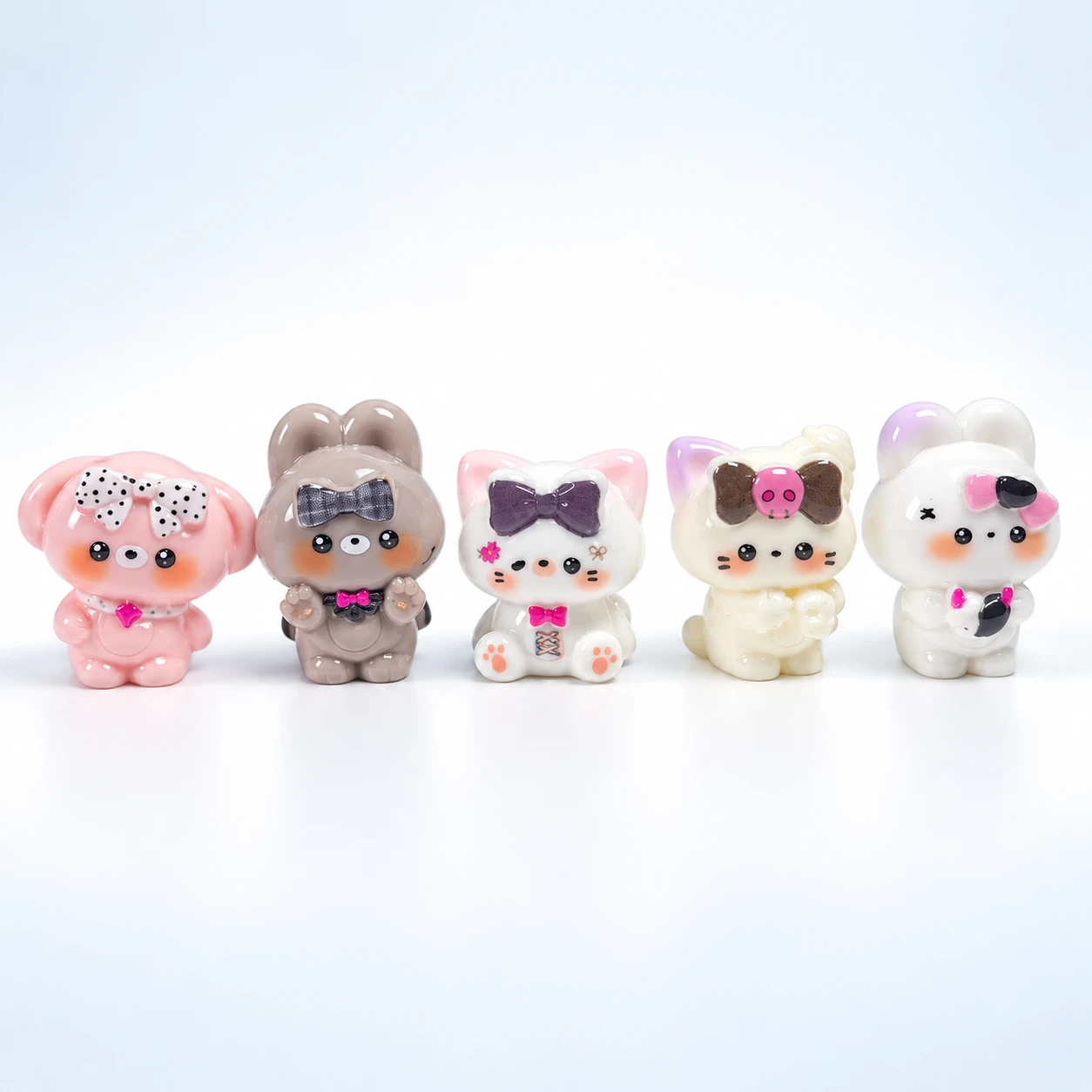 Animal Doll Resin Charms RW002217 on a clean light studio background