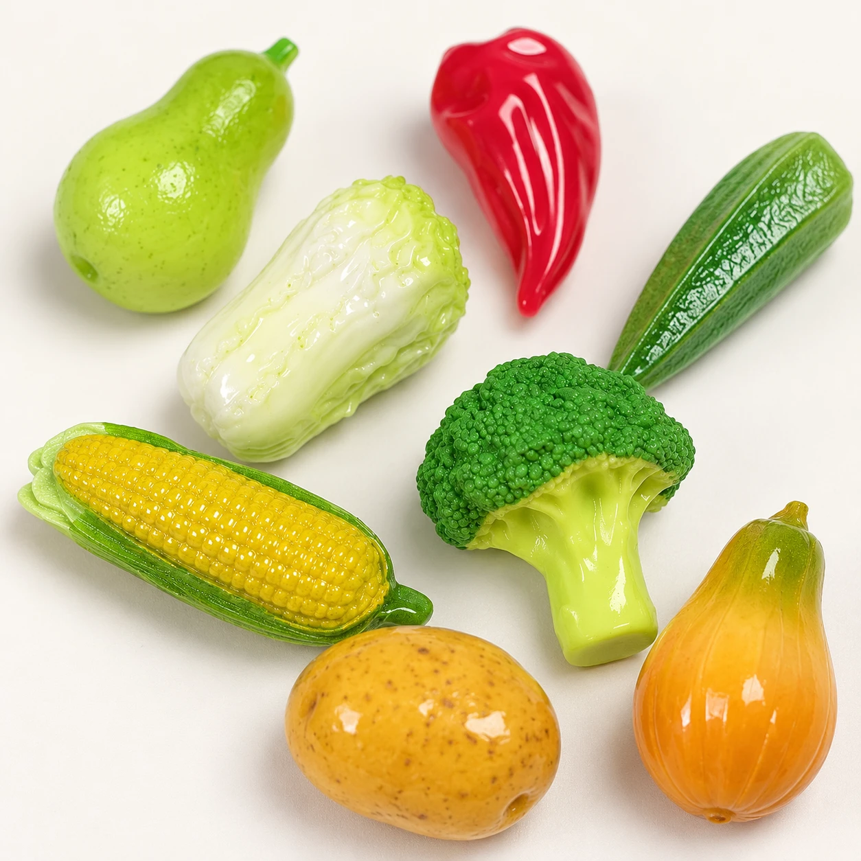 Assorted Vegetable Resin Miniatures RW002226 close-up showing the decorative shape and finish