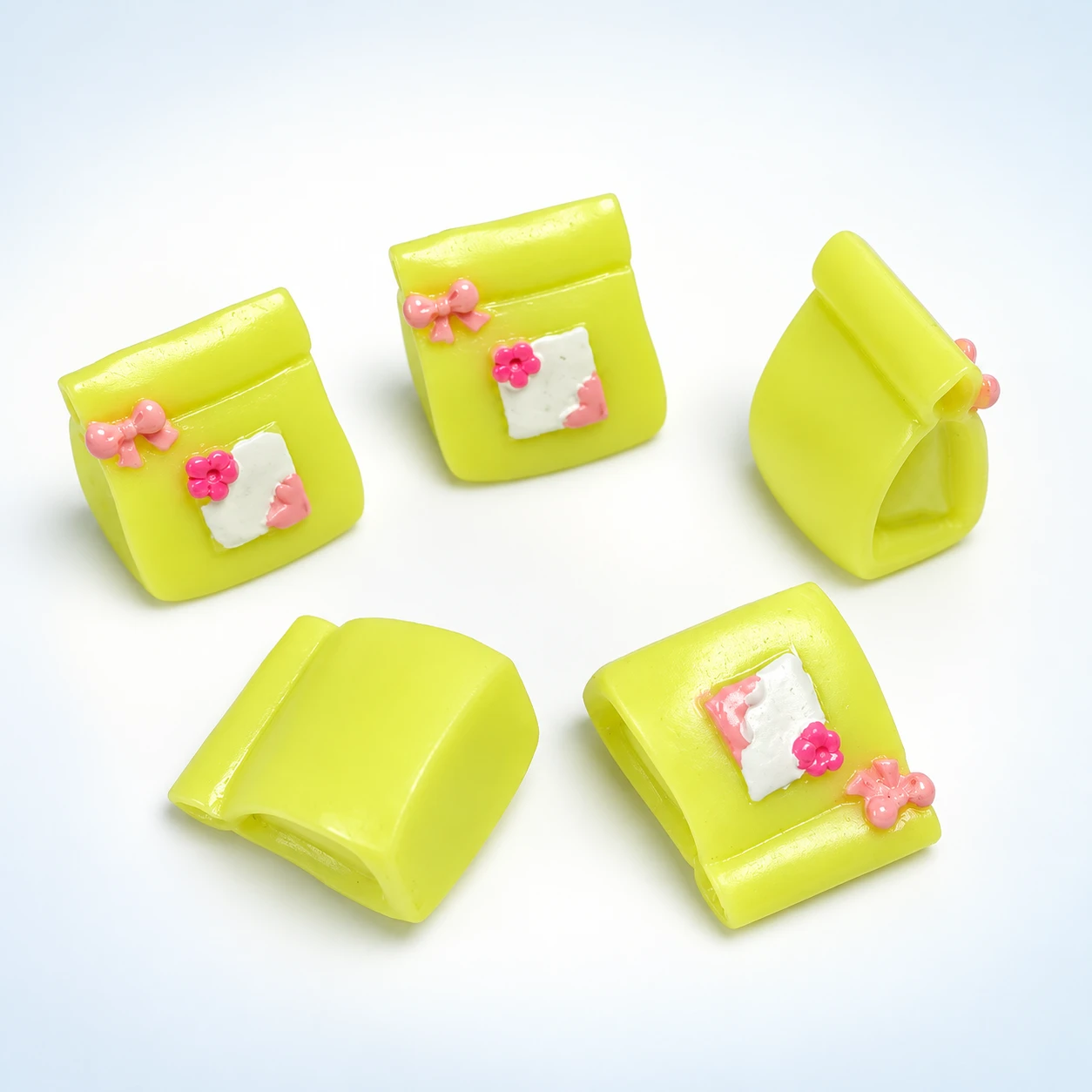 Blossom Gift Bag Resin Charms RW001877 on a clean light studio background