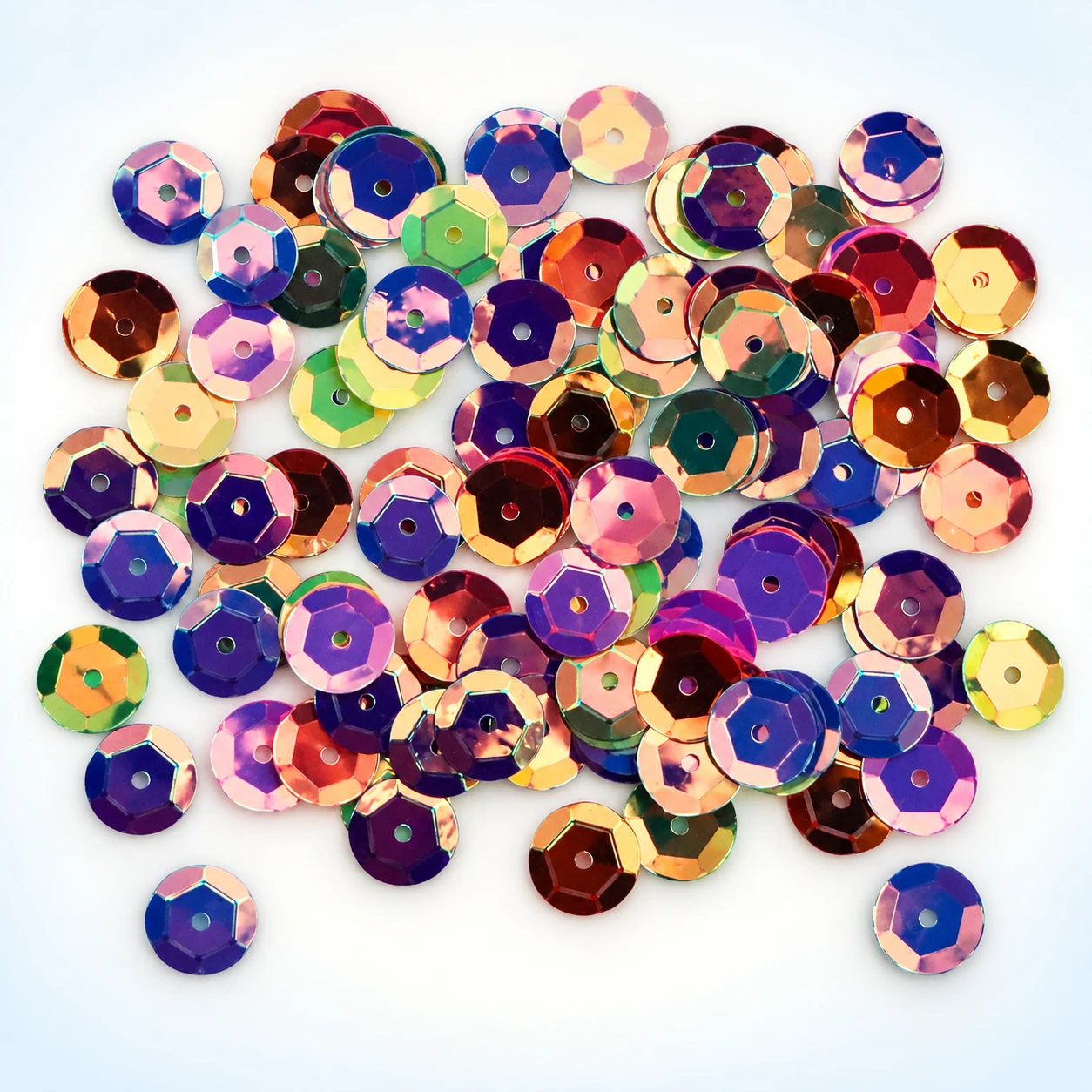 Cupped Round Metallic Sequins MA016 on a clean light studio background