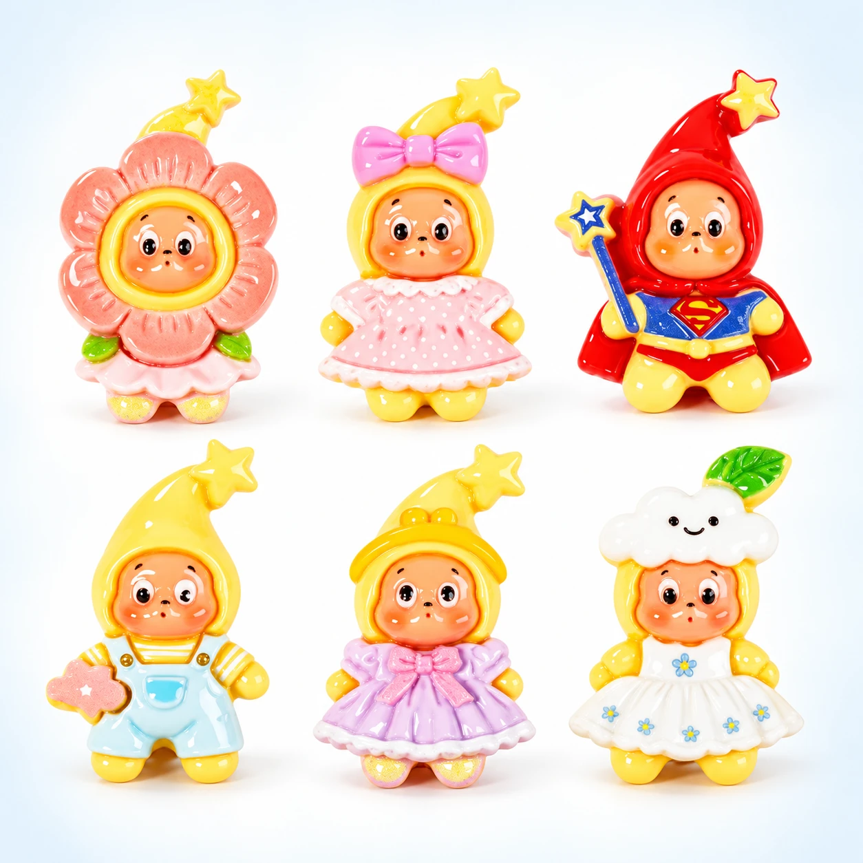 Fairytale Costume Figure Resin Charms RW001855 on a clean light studio background