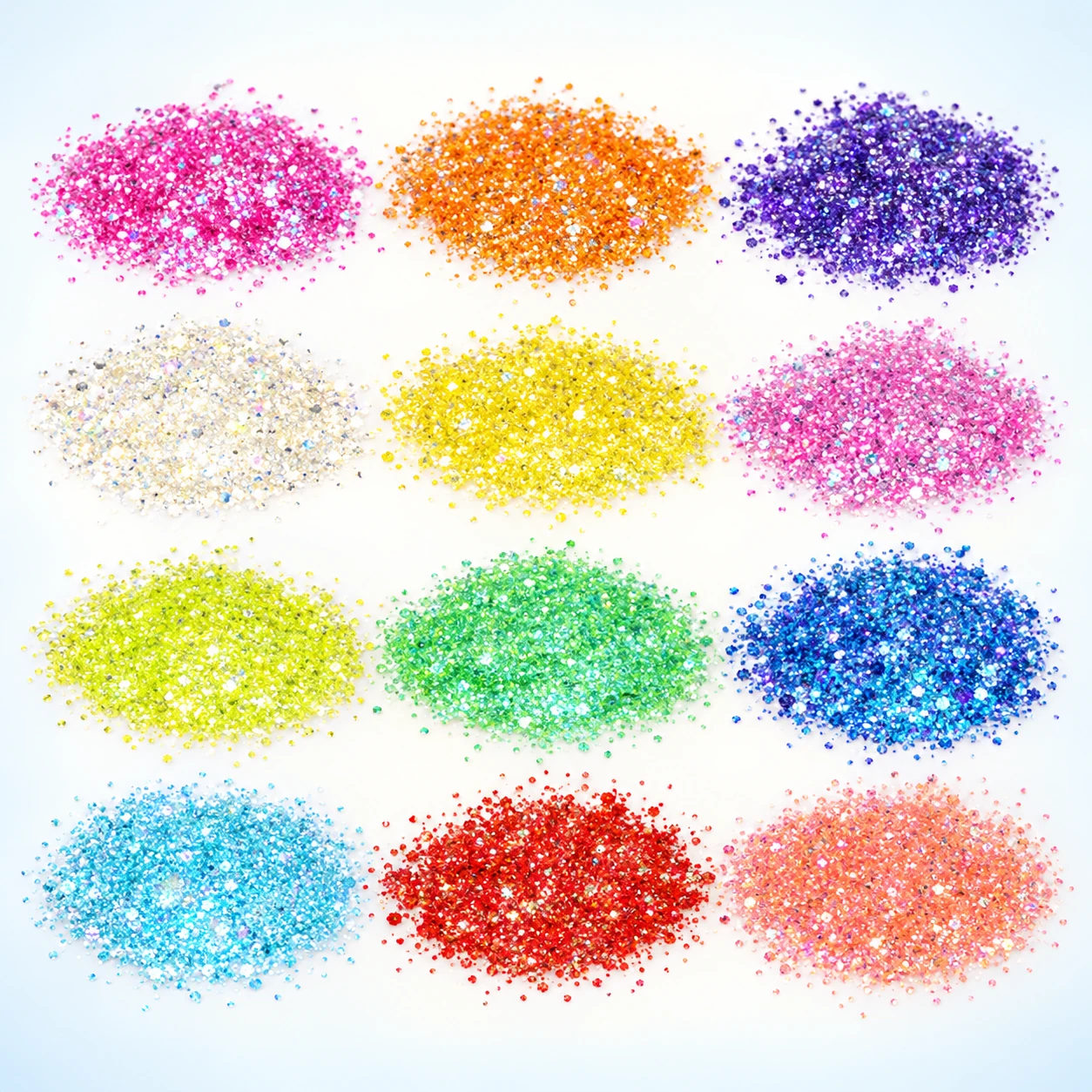 Fine Glitter Color Collection MA195 on a clean light studio background