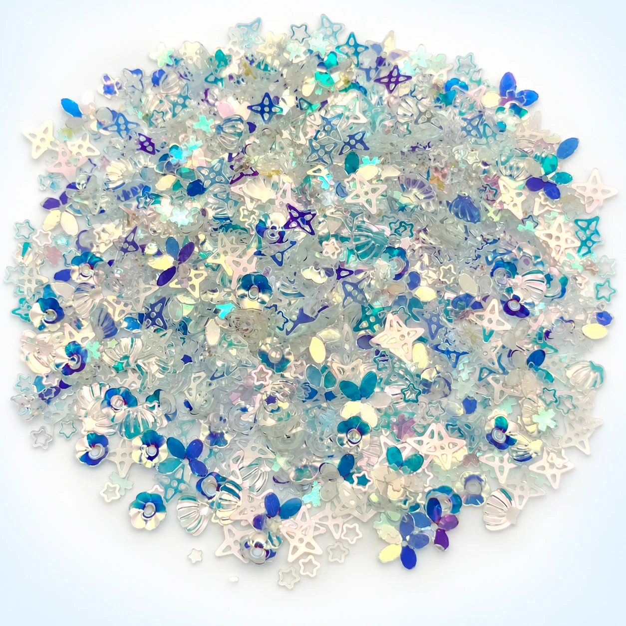 Gold Teal Iridescent Glitter Mix MA172 on a clean light studio background