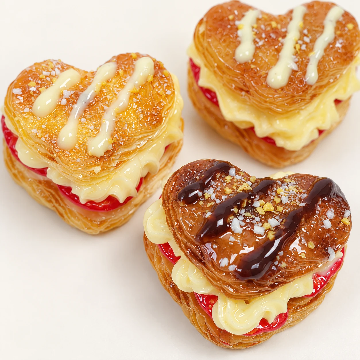 Heart Cake Resin Miniatures RW001821 close-up showing the decorative shape and finish