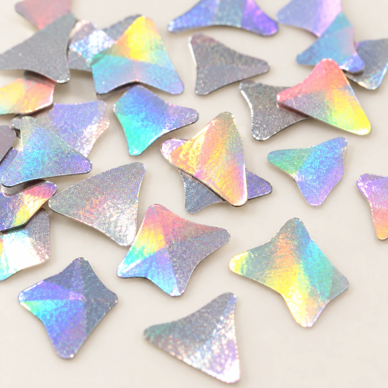 Iridescent Diamond Confetti Sequins MA110 close-up showing the decorative shape and finish