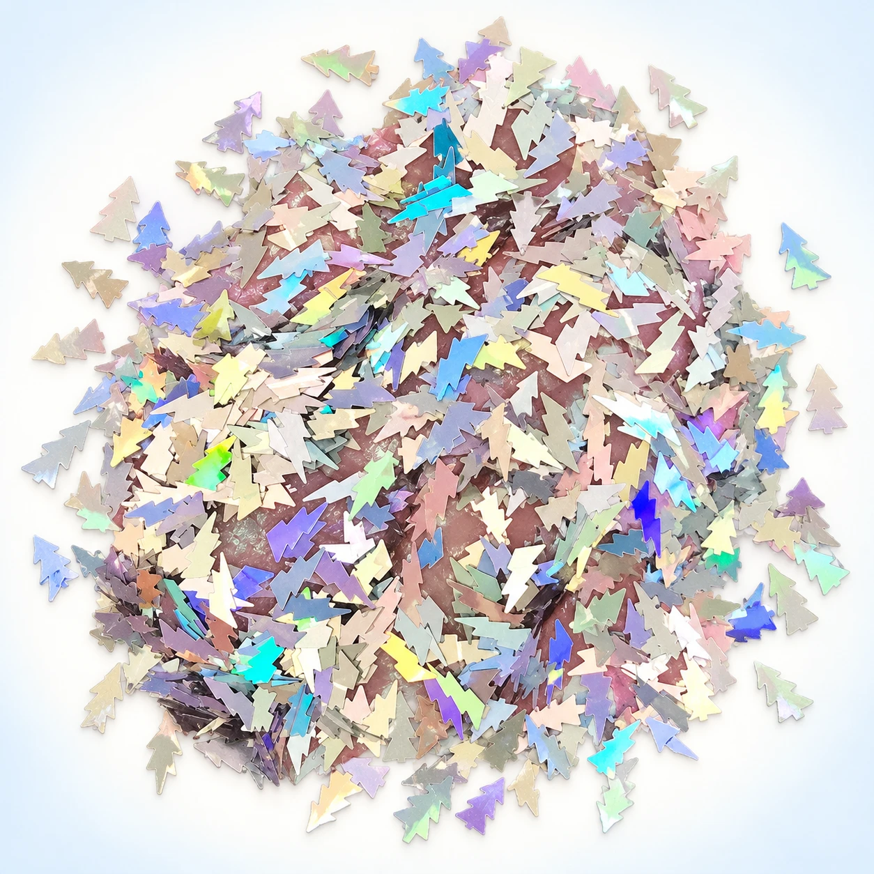 Iridescent Tree Silhouette Sequins MA187 on a clean light studio background