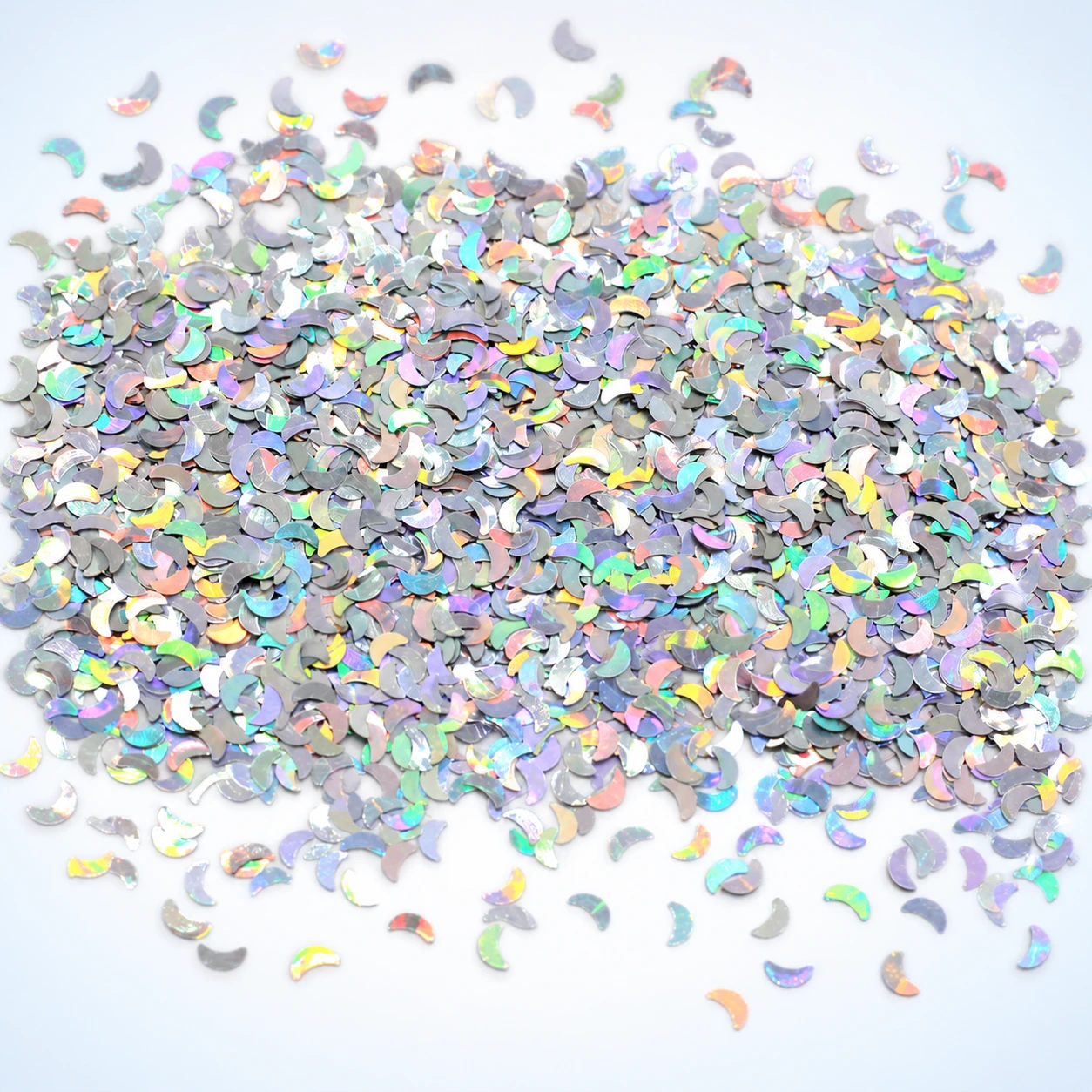 Mini Iridescent Crescent Sequins MA112 on a clean light studio background