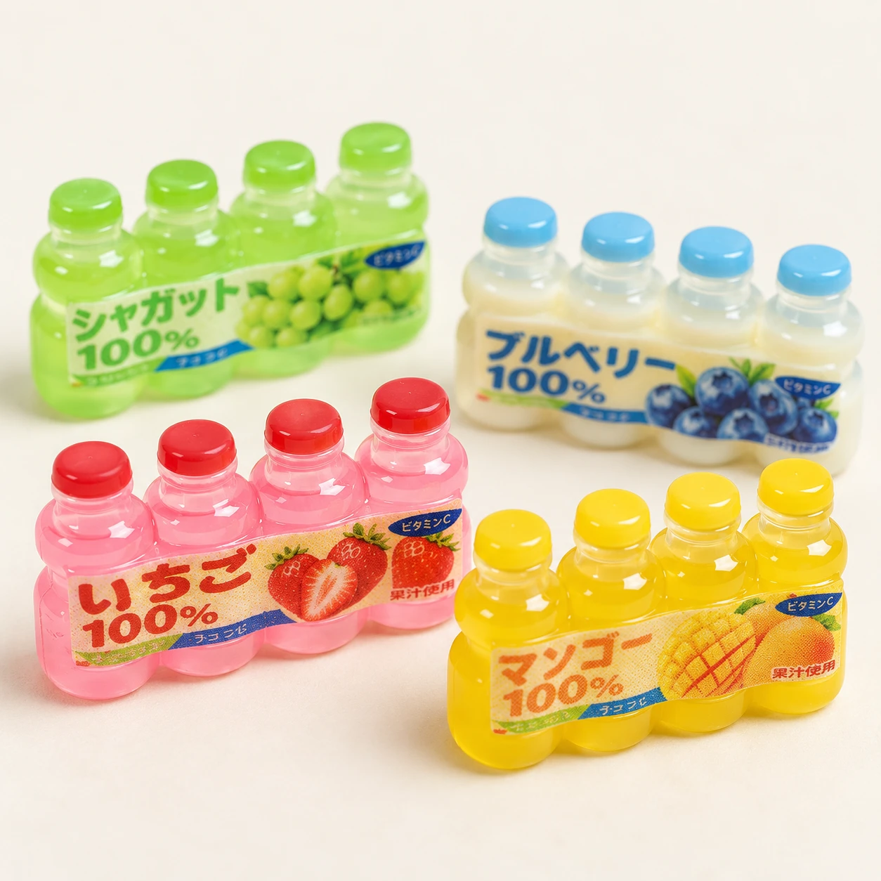 Mini Juice Drink Pack Resin Charms RW002074 close-up showing the decorative shape and finish