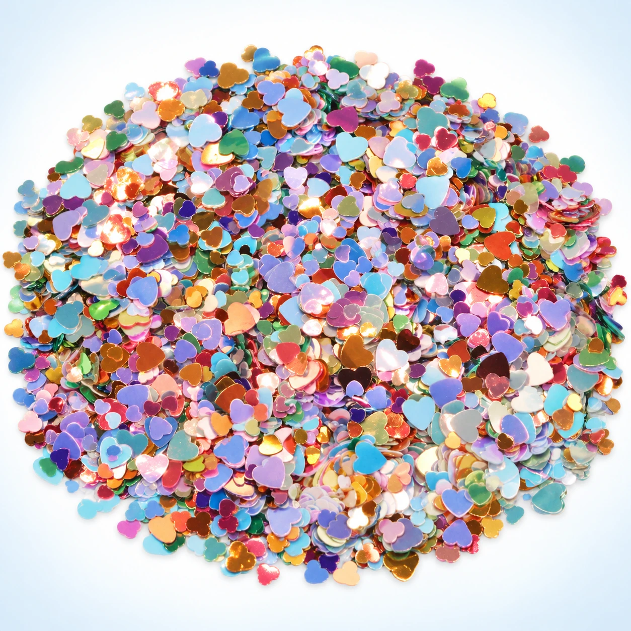 Multicolor Heart Confetti Mix MA136 on a clean light studio background