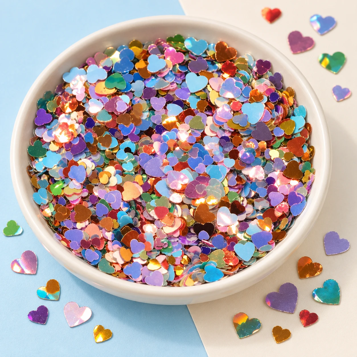 Multicolor Heart Confetti Mix MA136 displayed for assortment selection