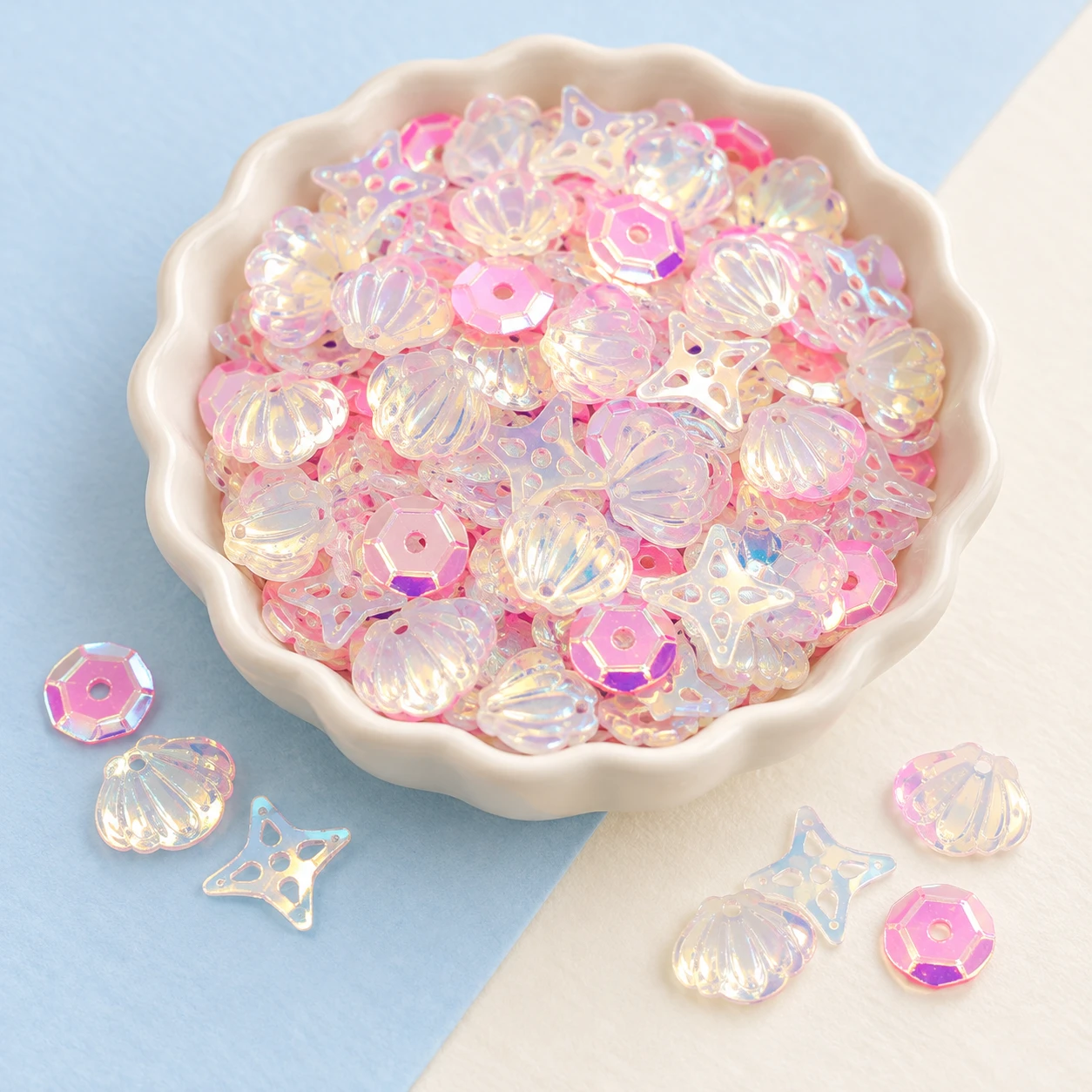 Pastel Cupped Sequin Mix MA095 displayed for assortment selection
