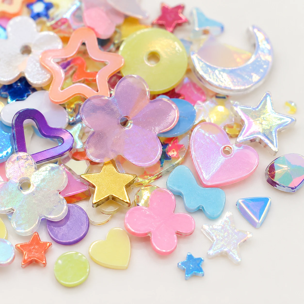 Pastel Mixed Craft Sequins MA092 close-up showing the decorative shape and finish