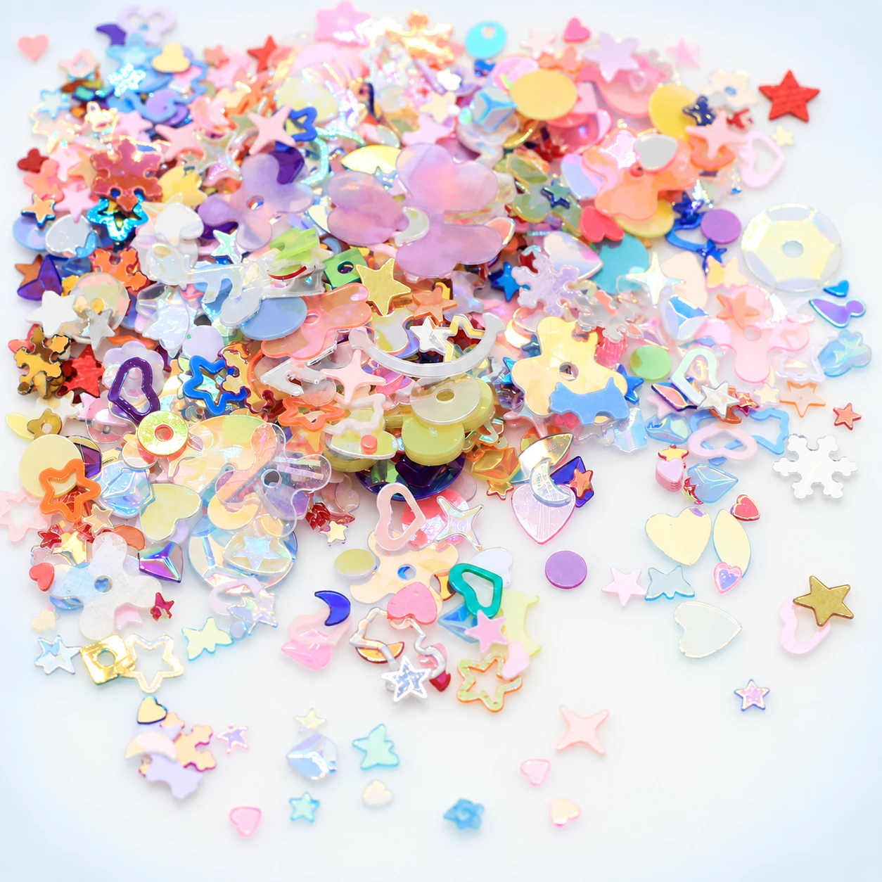 Pastel Mixed Craft Sequins MA092 on a clean light studio background