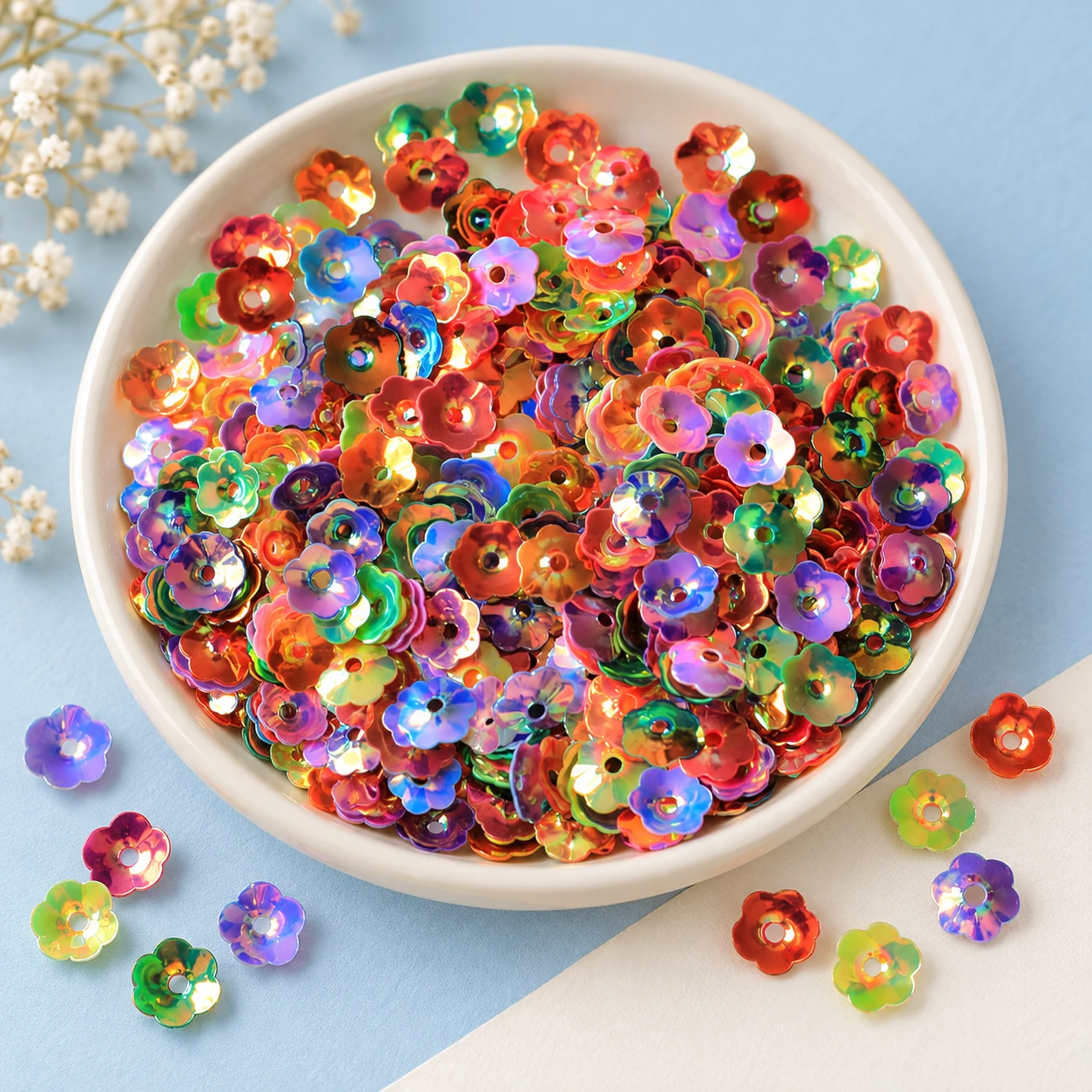 PVC Flower Cup Sequins MA023 displayed for assortment selection