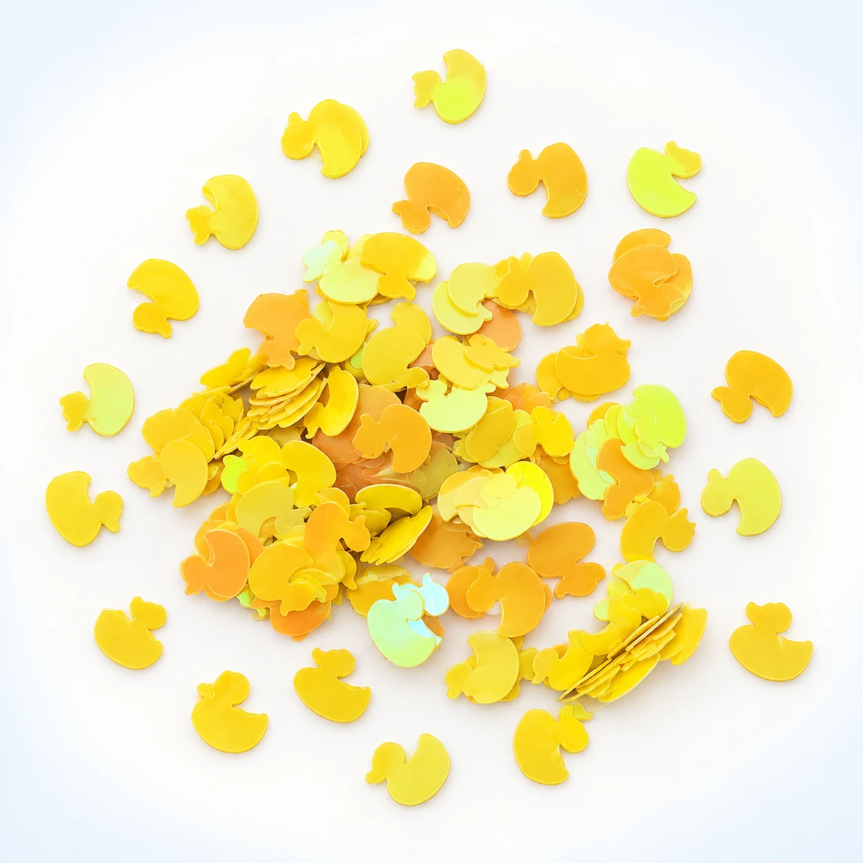 Ultrathin Yellow Duck Sequins MA300 on a clean light studio background
