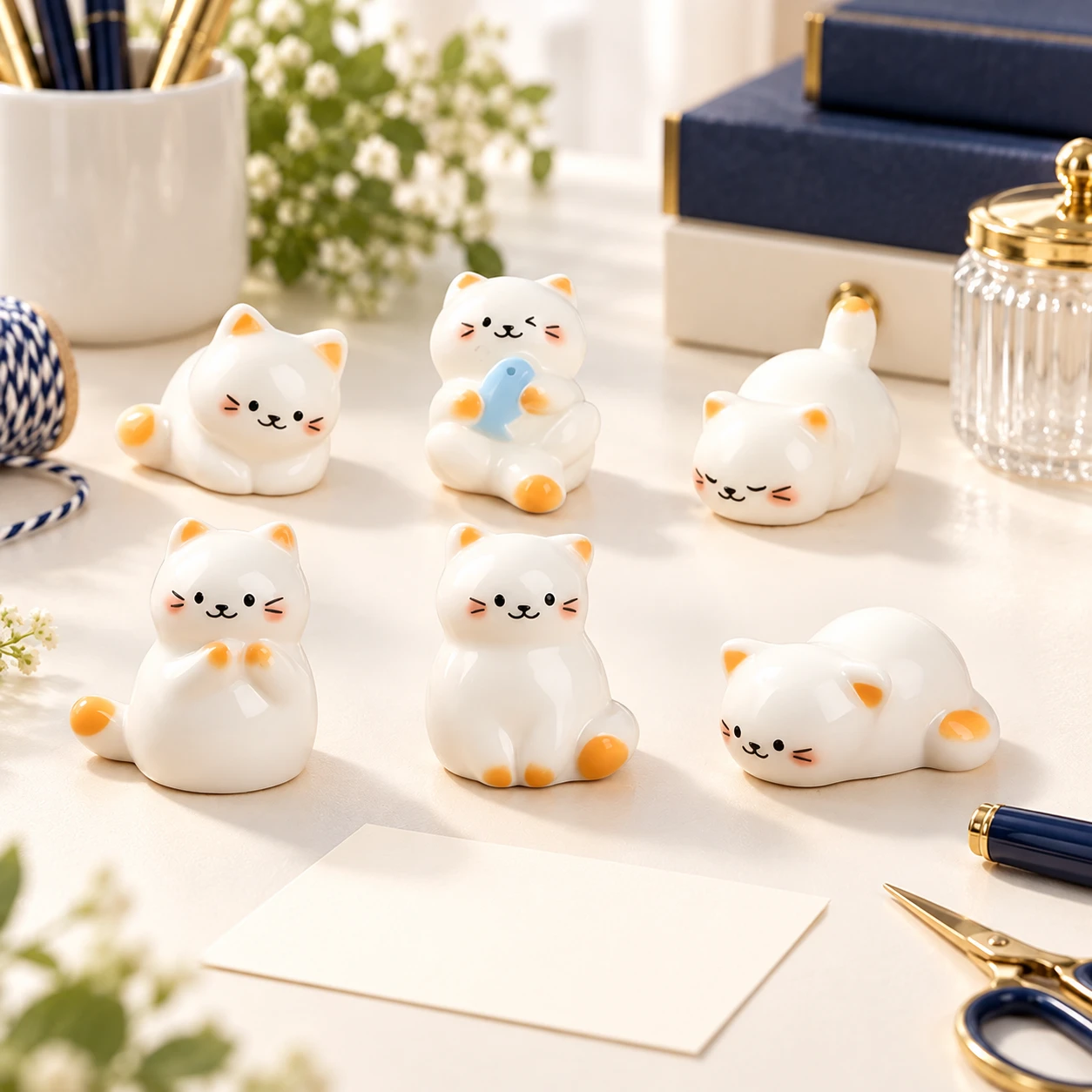 White Cat Resin Miniatures RW003389 in an illustrative craft workspace
