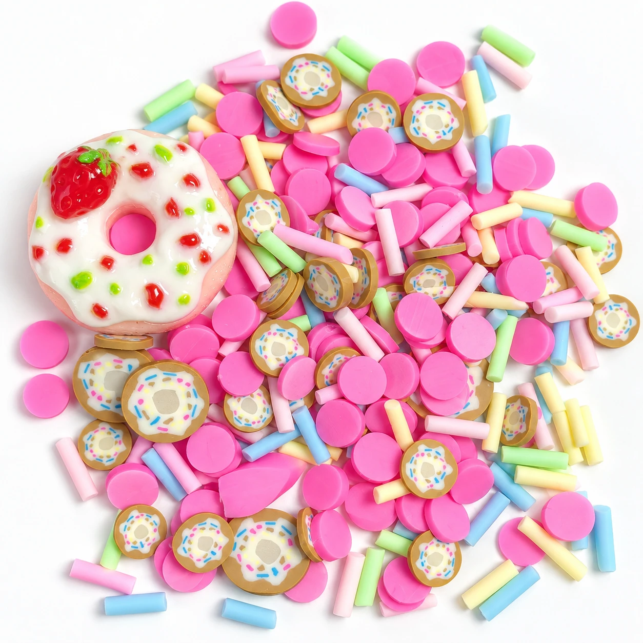 Detail visualization of donut & pink sprinkle filler mix, SLM26142