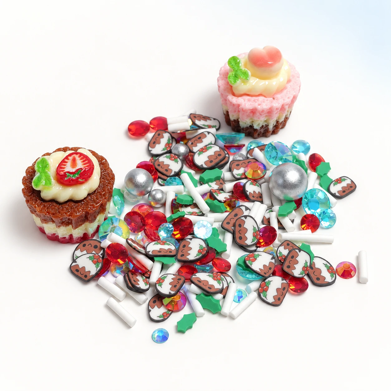 Fruit Cake Charm Filler Mix on a bright ivory studio background, SLM26662