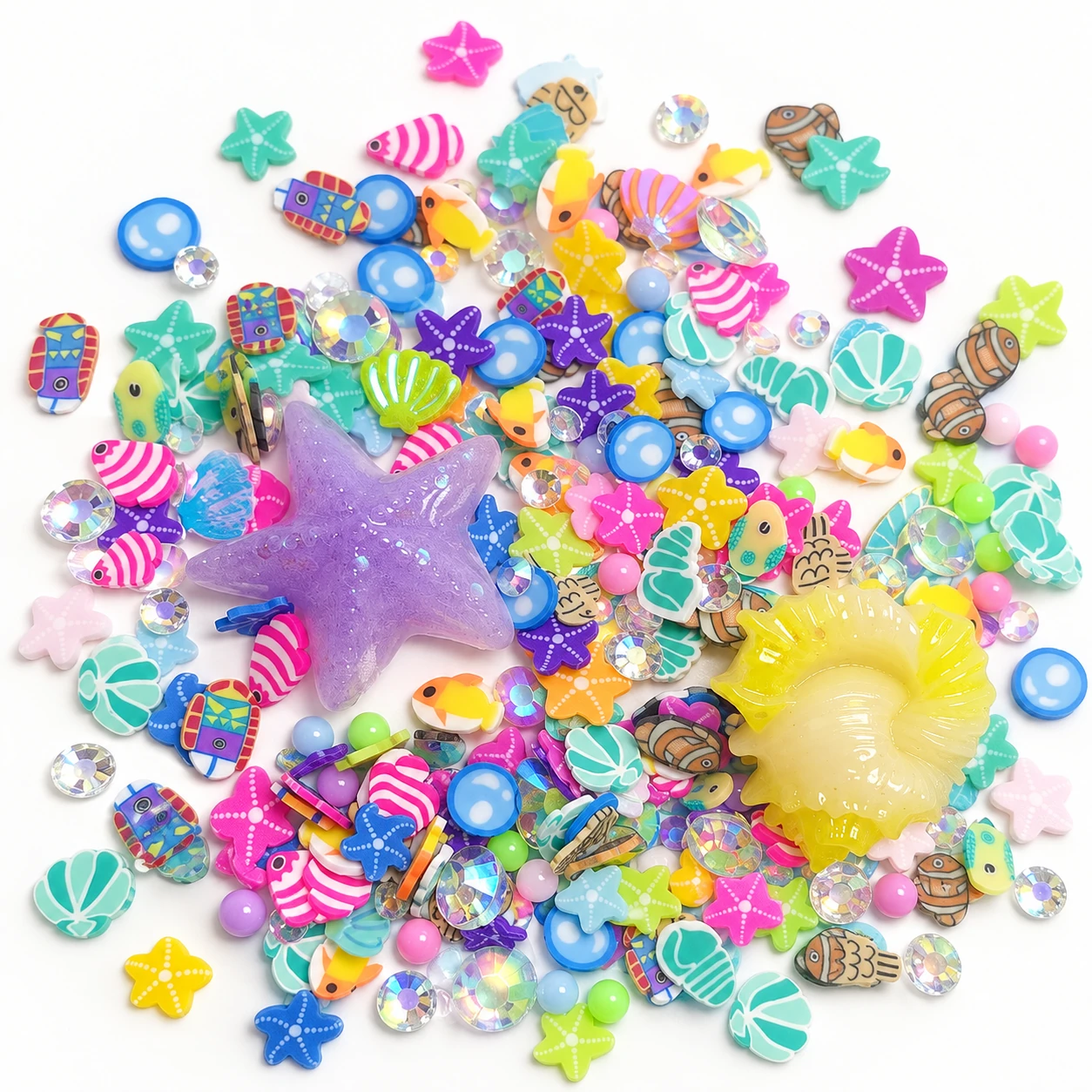 Detail visualization of sea creature & star filler mix, SLM715