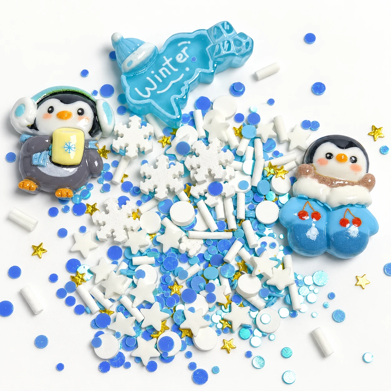 Detail visualization of winter penguin filler mix, SLM25907
